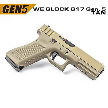 WE GLOCK G17 GEN5 TAN GBB AIRSOFT TABANCA