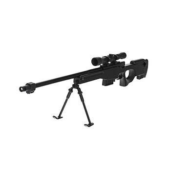Minyatür Siyah Sniper AWM Dekor Süsü