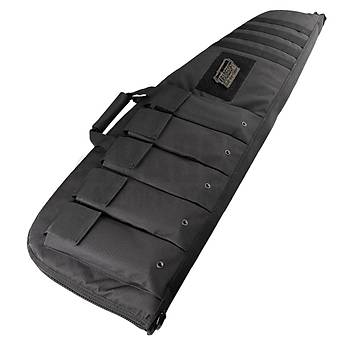 140 cm Siyah Taktik T�fek Ta��ma �antas� � Dolgulu, 5 Cepli, Optik Uyumlu, Mod�ler Sistemli