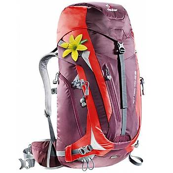 DEUTER ACT TRAIL PRO 38 SL SIRT CANTASI KIRMIZI - MOR