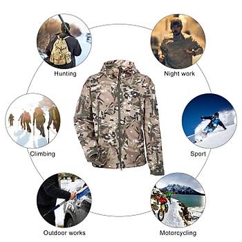 Taktik Teknik Is�tmal� Softshell Ceket Multicamo