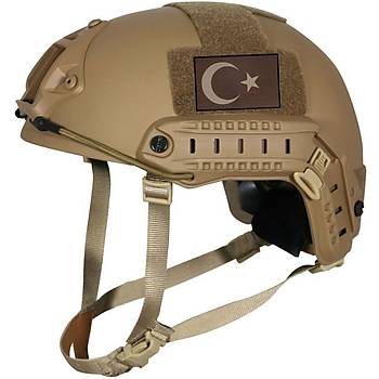 Cordura Kumaş Baskı Coyote Türk Bayrağı Peç