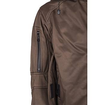 Taktik softshell mont kahve