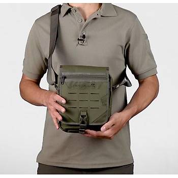 Eu Miles Tactical Lazer Kesim Yardımcı OMUZ ÇANTASI OLİVE