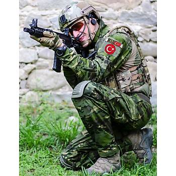 Yuvarlak Türk Bayrağı Arması