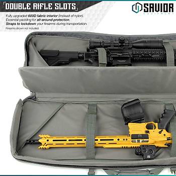 Savior Equipment 140 cm Taktik Çift Tüfek Çantası Gri