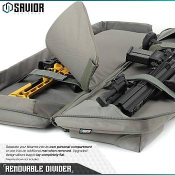 Savior Equipment 140 cm Taktik Çift Tüfek Çantası Gri