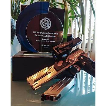 AW HX2201 Gold Standard IPSC Turnuva Tabancası Airsoft - Gümüş