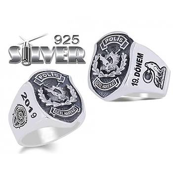 Polis zel Harekat Uluyan Kurt Silver 925