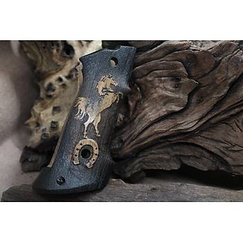 Colt 1911 Handgun Walnut Grips