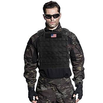 Tactical Operasyon Plaka Taşıyıcı Yelek Black