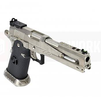 AW HX2201 Gold Standard IPSC Turnuva Tabancası Airsoft - Gümüş