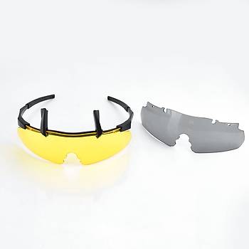 Tactical Eyewear 3 Balistik At Gzl Siyah ereve