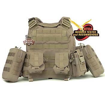 Combat Professional Tactical Vest Coyote