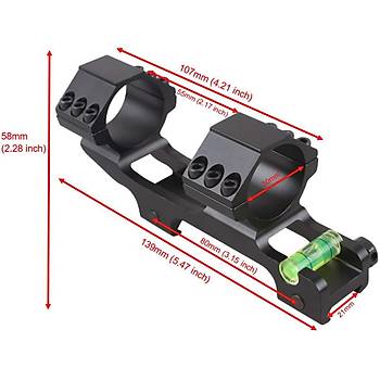 Tacvector Optics 30mm One Piece Extra Light ACD Scope Mount
