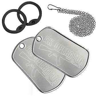 AK47 Operatör Künye Metal