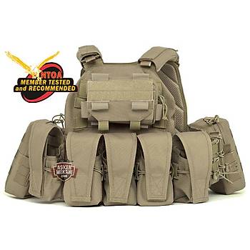 Combat Professional Tactical Vest Coyote