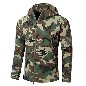 Us SoftShell Tactical Suit Woodland Camo