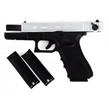 WE GLOCK G18C Gen4 Silver Airsoft Tabanca