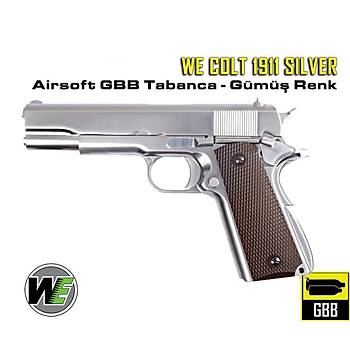 WE COLT 1911 SILVER Airsoft Tabanca