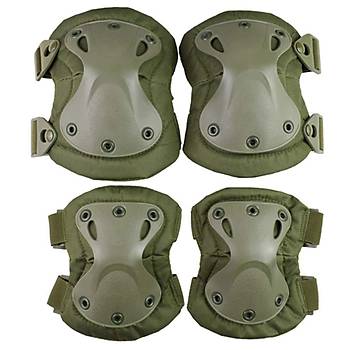 X Knee Protectors Dizlik Seti Green