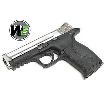 WE MP BIG BIRD BLACK + SILVER AIRSOFT TABANCA