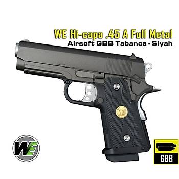 WE Hi-capa .45 A Full Metal Airsoft GBB Tabanca - Siyah