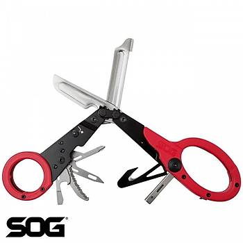 Us SOG Parashears Çok Amaçlı Makas - Kırmızı