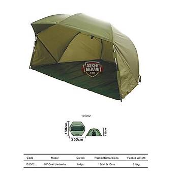 CARP TENT DARK GREEN HALF