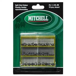 MITCHELL ACC. SPLİT SHOT SİNKERS ASST İN POLYBOX