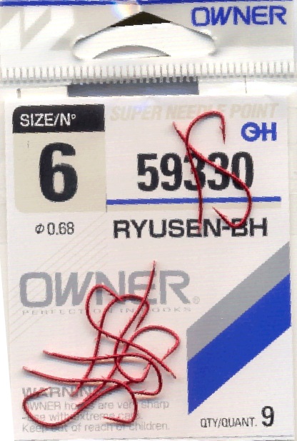 59330 - 1/0 OWNER İĞNE KIRMIZI KURT İĞNESİ