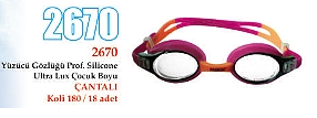 YÜZÜCÜ GÖZLÜĞÜ PROF. SİLİCONE ULTRA LUX ÇOCUK BOYU - 2670