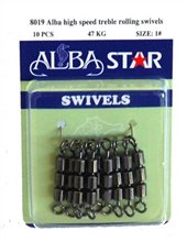 ALBA 8019 HIGH SPEED TREBLE ROLLING SWIVELS