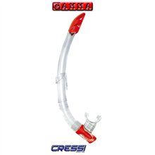 CRESSİ GAMMA CLEAR/RED ŞNORKEL
