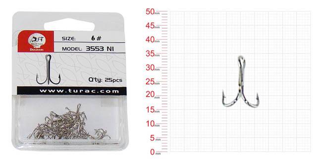 IGNE DFT 3553 TREBLE HOOK NO:06 1/25