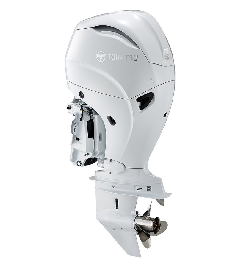 TOHATSU MFS115AW ETUL  4 ZAMANLI UZUN ŞAFT MARŞLI TRİMLİ X LONG MOTOR BEYAZ