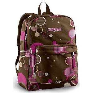 JANSPORT chocolate ch�p pat SPOR �ANTA