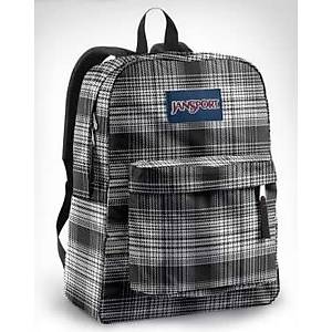 JANSPORT SUPERBREAK WHITEBLACK P�ZZAZ SPOR �ANTA