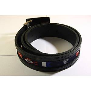 Scuba Siyah Deri Kemer-Desenli D1 Toka