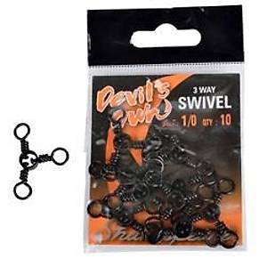SHAKESP.DEVILS OWN 3 WAY SWIVEL BLK 1/0(10pcs)