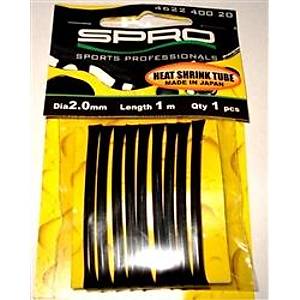 SPRO HEAT SHRINK TUBE BK 1M 2.0 MM