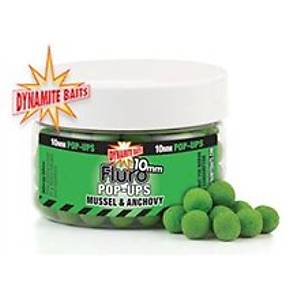 DYNAMITE BAITS MUSSEL ANCHOVY FLURO 10 MM POP UPS