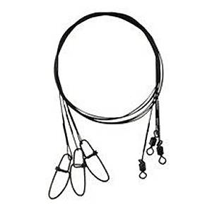 SG LURE TRACE 50 CM 0,54MM 15KG SW�VEL/CROOS LOCK (3 ADET)