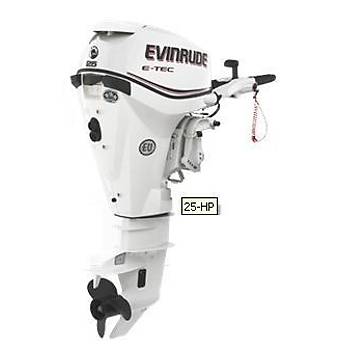 EVINRUDE E-TEC 25 HP UZUN AFT MARLI MANUEL MOTOR