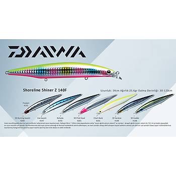 DAIWA SL SHINER Z140F,3D IWASHI, 4199 SUN YEM