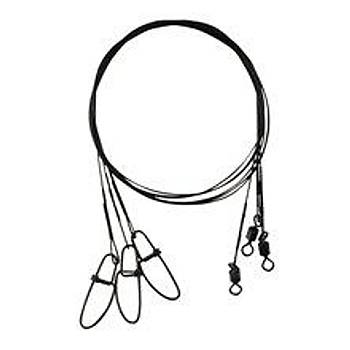 SG LURE TRACE 50 CM 0,54MM 15KG SWVEL/CROOS LOCK (3 ADET)