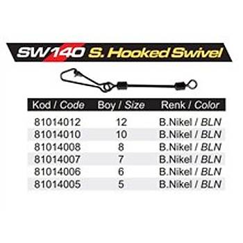 PROTACKLE SW140 HOOKED SNAP SWVEL 10 NUMARA KLPSL FIRDND (12 ADET)