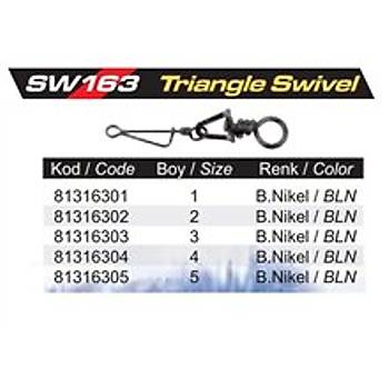 PROTACKLE SW163 TRANGLE SWVEL 5 NUMARA FIRDND (12 ADET)