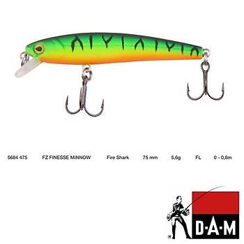 5684 475 DAM EFFZETT MINNOW 75 MM MAKET BALIK F FIRE SHARK