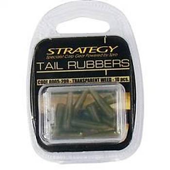 SPRO STRATEGY TAIL RUBBERS TRANSP WEED 1/10